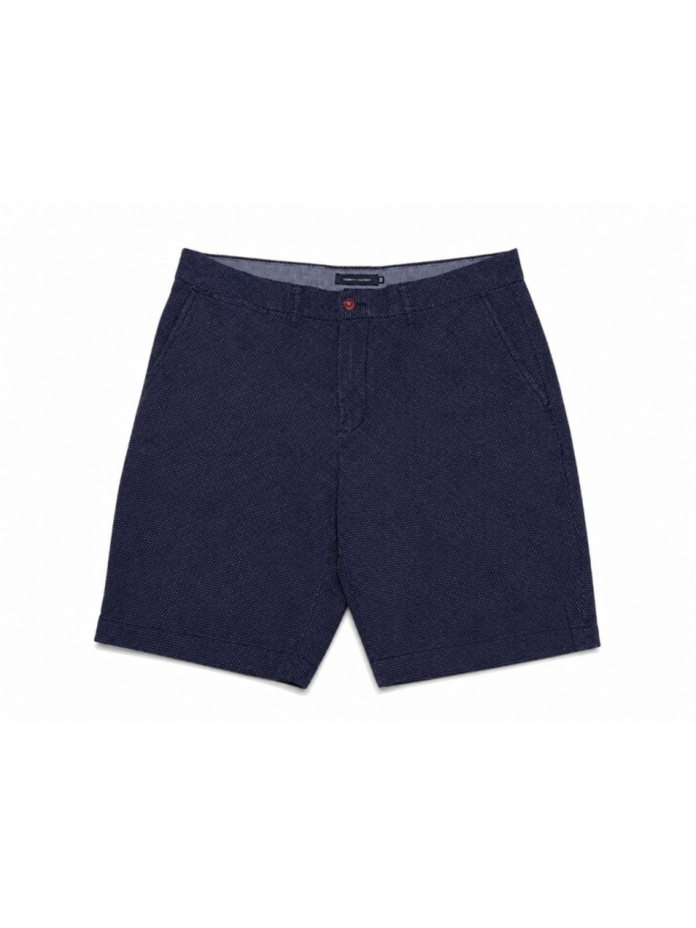Tommy Hilfiger Men’s Shorts Size 36 Navy Blue Dot Print Chino Casual Flat Front